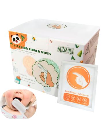 Baby Cleaning Finger Wipes 100PCS Infant Tongue Cleaner Newborn Brushes Teeth with Fingers Baby Finger Toothbrush Cleans Teeth Wipes Tongue Surface for 0-36 Months Toddler (100PCS) 1 Count (Pack of 100)