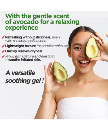 by.H Avocado Soothing Gel (30 PCS) - Moisturizer for Skin Elasticity & Vitality with Avocado Extract - Non-Sticky Hydrating Formula for Collagen Production & Nourishment - Ideal for Daily Use - Buy Online on GoSupps.com