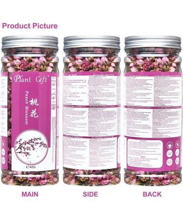 100% Peach Blossom Flower 40G/1.41oz Feuilles fra ches et Non OGM Fleurs s ch es Naturelles Herbes savonneuses sirops Boissons Boulangerie beaut DIY sachets et pices fra ches - Buy Online on GoSupps.com