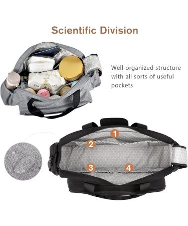 SONARIN Convertible Baby Changing Bag with Folding Crib - Waterproof Large Capacity Travel Diaper Bag (Black) - Buy Online on GoSupps.com