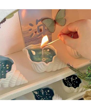 Conch Shell Candles - Handmade Aromatherapy Beach Candles | Long Burn Soy Wax with Sandalwood Fragrance - Buy Online on GoSupps.com