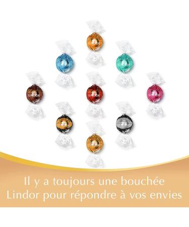 Lindt - Sachet Grand format LINDOR - Assortiment de Chocolats au Lait Noir 60% Blanc et Lait-Noisettes - C ur Fondant 1kg - Buy Online on GoSupps.com