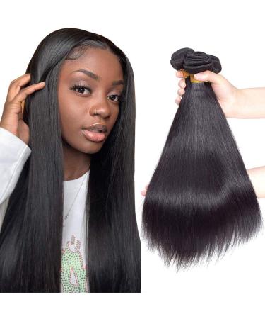 12A Grade Brazilian Virgin Straight Hair 3 Bundles 10 12 14 300g Virgin Brazilian Remy Straight Human Hair Bundles 100% Unprocessed Straight Virgin Remy Human Hair Bundles Natural Color 10 12 14 Straight Hair Bundles