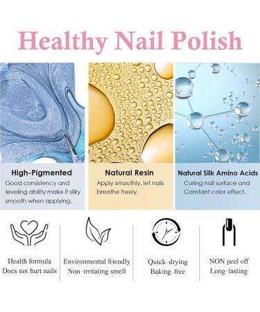 Nude Pink Nail Polish French Jelly Nail Varnish Quick Dry Nail Polish Long Lasting Neutral Nail Gel Non-Toxic Water Based Formula Nail Polish Nude for Women Girls DIY Nail Art - 12ml - Buy Online on GoSupps.com