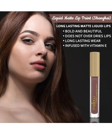 Mellow Liquid Matte Lip Paint Shanghai - Highly Pigmented & Smudge Proof Vegan Lip Color - Buy Online on GoSupps.com