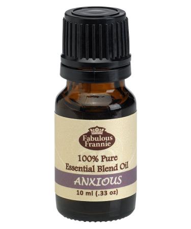 Anxious Pure Essential Oil Blend 10mL Made with Lavender Bitter Orange Bergamot and Clary Sage by Fabulous Frannie