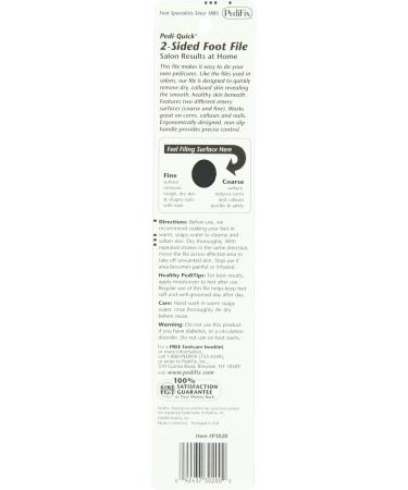 PediFix Pedi-Quick 2-Sided Foot File - Professional Grade Pedicure Tool - Buy Online on GoSupps.com