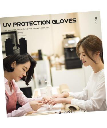FRCOLOR 3 Pairs Nail Protection Gloves Riding Gloves Nail Art Accessories Womens Glives Womens Glove Uv Gloves Anti Gloves for Nail Lamp Women Nail Art Gloves Manicure Miss Nylon Protector - Buy Online on GoSupps.com