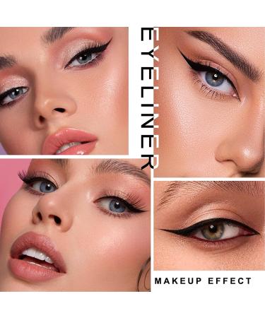 Erinde 2PCS 2 in 1 Eyeliner Stamp Set - Waterproof, Long Lasting, and Smudgeproof Cat Eye Wings - Easy to Use - Left and Right Wings Stamp Pencil - Buy Online on GoSupps.com