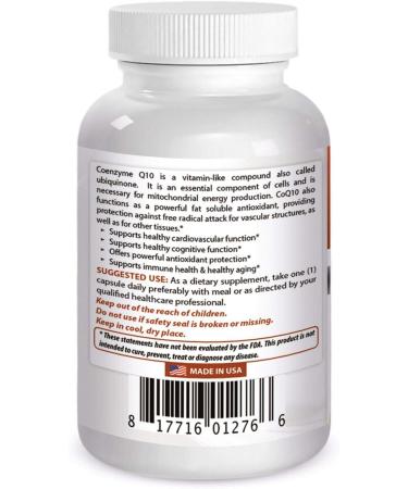 Best Naturals CoQ10 100 mg - 120 Capsules | Powerful Antioxidant Support - Buy Online on GoSupps.com