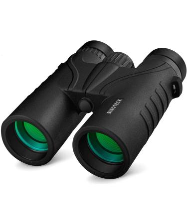 Binoteck 10x42 Binoculars for Adults - Professional HD Roof BAK4 Prism Lens Binoculars for Bird Watching, Hunting, Travel, Sports, Opera, Concert, with Carrying Bag (1.0 lbs) New Model