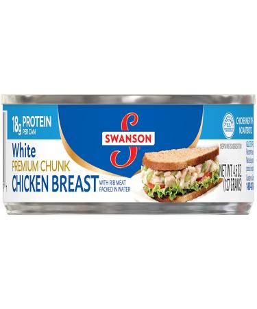 Swanson Premium White Chunk Chicken Breast 4.5 oz. Can (Pack of 24) - Buy Online on GoSupps.com