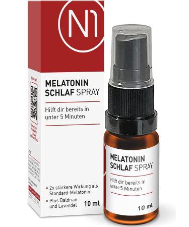 N1 Melatonin sleep spray - study documented: helps you 3x faster as a standard melatonin - 71 days in stock - melatonin sleep spray with valerian & lavender 10 ml virx 10 ml (1 Pack)