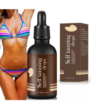 30 ml Gouttes autobronzantes Gouttes autobronzantes fonc es pour le visage Un s rum de bronzage sans soleil am liorer votre teint pour Femmes et Hommes