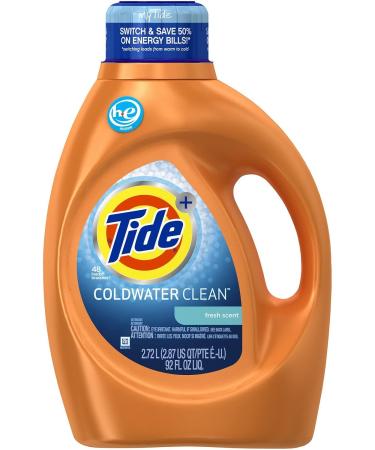 Buy Tide Coldwater Clean High Efficiency Liquid Laundry Detergent - 92 Fl Oz | International Shipping Available - Buy Online on GoSupps.com