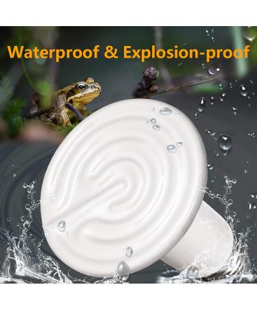 BOEESPAT Ceramic Heat Emitter Bulb 2 Pack - 60W100W150W for Reptiles & Pets - No Light, Safe Heat for Amphibians, Snakes, Birds & Poultry - Buy Online on GoSupps.com