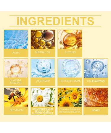 OLLZPJFPK Bee Venom Anti-Wrinkle Face and Neck Cream Gentle Hydrating Moisturizing Body Skin Relief Massage Care - Buy Online on GoSupps.com