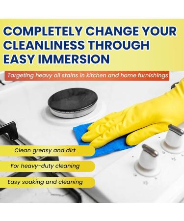 Protective Kitchen Cleaner | Heavy Oil Stain Removal Degreaser Powder | Kitchen Oil Stains Grease Cleaning Powder for Cleaning Pans Baking Paper Lxury - Buy Online on GoSupps.com