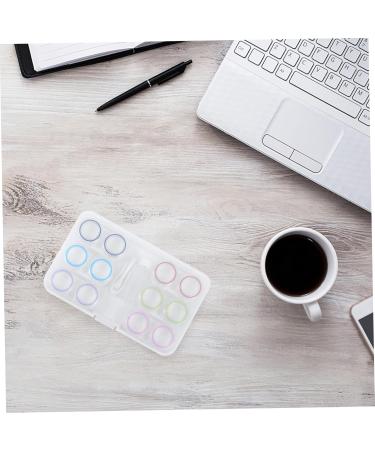 Buy Homsfou Clear Contact Lens Container - Stylish Lens Holder & Glass Storage Box for Travel | Durable & Portable Design - Buy Online on GoSupps.com