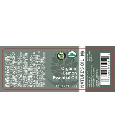 Best Lemon Essential Oil Pure Certified Organic Therapeutic Grade 10ml - Buy Online on GoSupps.com