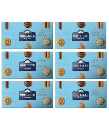 Italian Gourmet E.R. 6 x Ore Liete Perugia Assorted Pastry Gift Box 300 g