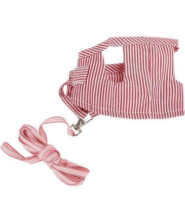 FakeFace Guinea Pigs Safety Harness Soft Adjustable Stripe Pet Outdoor Walking Harness Vest Lead Rope for Rats Hamster Hedgehogs Ferrets Squirrels Small Animal Pet Training or Walking Red - Buy Online on GoSupps.com