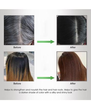 MEIDU Black Hair Dye Shampoo for Gray Hair - 3 in 1 Hair Color Shampoo 500ML - Buy Online on GoSupps.com