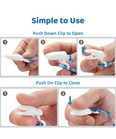 Smlpuame Baby Pacifier Chain for Boys - 6 BPA-Free Fabric Clips | Perfect for Pacifiers & Teething Toys | Ideal Birth Gift | Ocean Theme - Buy Online on GoSupps.com