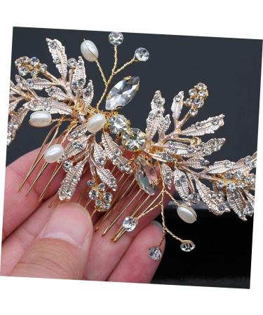 Ipetboom Hair Decorations Wedding Hair Accessories for Women Bride Headpieces for Wedding Pearl Hair Clip Hair Claw Hair Comb Rhinestone Headdress Pearl Inlaid Comb Headgear Fine - Buy Online on GoSupps.com