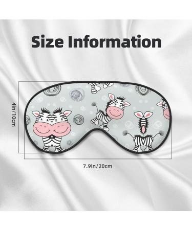 Buy SSIMOO Cute Zebra Soft Sleep Eye Mask | Breathable Eye Patch for Women | Ideal Travel & Relaxation Accessory - Black - Buy Online on GoSupps.com
