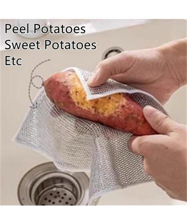 Plushzen Dish Cloths Plushzen Multifunctional Non-Scratch Wire Dishcloth Multipurpose Double Layer Wire Dishwashing Rags for Wet and Dry (5 PCS) - Buy Online on GoSupps.com