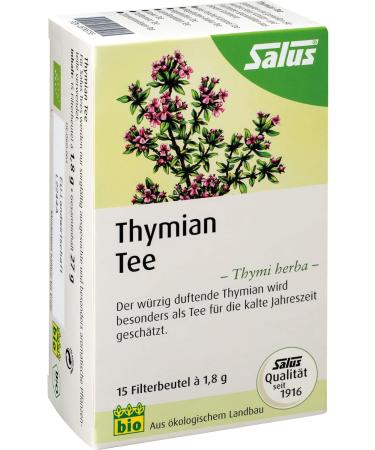  Salus Thymian Thymi Herba Bio Salus Herbal Tea Pack of 15 - Buy Online on GoSupps.com