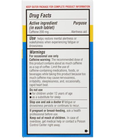 Equate 200mg Caffeine Tablets Boost Energy & Mental Clarity 80 Tablets | Performance Enhancer + Createandbundle Sticker International Shipping Available - Buy Online on GoSupps.com