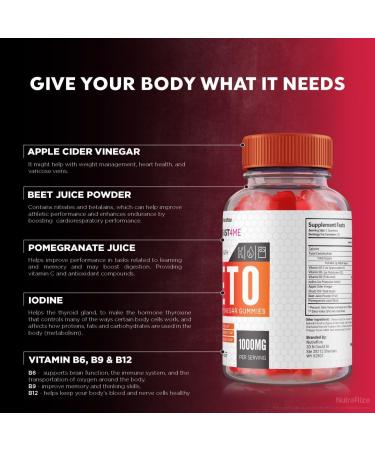 KetoFast4ME ACV Gummies (2 Pack) - Advanced Weight Loss Keto + ACV Maximum Strength Supplement | Keto Fast4ME Gummy Reviews (120 Gummies - Buy Online on GoSupps.com