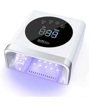 NAILGIRLS UV Led Nail Lamp Rechargeable Cordless 150W Nail Dryers for Gel and Regular Polish Nail Polish Curing Gel Led Dryer with 4 Timer Setting Automatic Sensor Home Salon Use