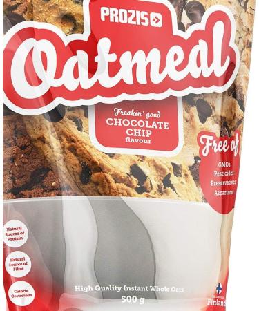  PROZIS Prozis Oatmeal Whole Oats 500g Chocolate Chips Cereals High in Protein High Quality Carbohydrates & Fat Fat Fiber Suitable for Vegetarians - Buy Online on GoSupps.com