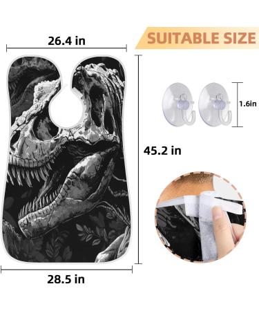 Dinosaur Skeleton Beard Bib Apron - Best Beard Hair Catcher for Men | Perfect Gift for Father's Day Anniversaries & Christmas - Buy Online on GoSupps.com