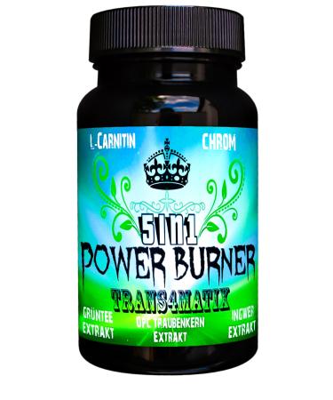 Trans4matix 5in1 Power Burner green tea extract OPC L-carnitine ginger extract chromium 1x 60 capsules 27g