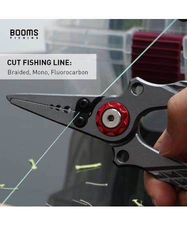 Booms Fishing X02 Aluminium Saltwater Fishing Pliers Kit - Hook Remover, Split Ring Pliers, Braided Line Cutters - X12_7 inch_Gun Color - Buy Online on GoSupps.com