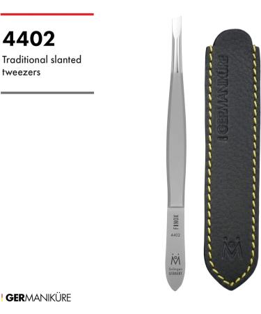 GERMANIKURE Slanted Tweezers in Leather Case - Solingen Germany - Buy Online on GoSupps.com