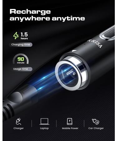 FERRISA Back Shaver for Men - 5-in-1 Electric Long Handle Body Hair Trimmer for Wet/Dry Shaving - Travel Lock & Detachable Design - Buy Online on GoSupps.com