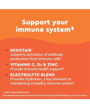 Nature Made Wellblends Active Immune Defense Fizzy Drink Mix - ResistAid, Vitamin C 500mg, Vitamin D 1000 IU, Zinc, Electrolytes Powder - 14 Stick Packs - Buy Online on GoSupps.com