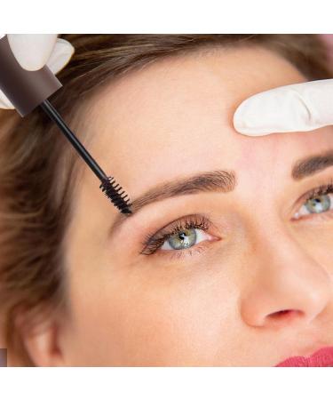 Eyebrow Gel Natural Quick-Drying Long-Lasting Brow Shaping Gel | Buildable Gel Sweatproof for Eyebrows Locks Brow Hairs in Place Lencyh Dark Brown - Buy Online on GoSupps.com