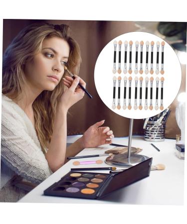 OHPHCALL 20pcs Latex Eye Shadow Stick Double-ended Eye Shadow Brush Eye Shadow Sponge Makeup Gadgets Plastic - Buy Online on GoSupps.com