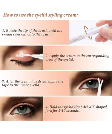 Pinkiou Eyelid Tape 480 PCS - Invisible Eye Lid Lift Strips for Hooded Eyes with Droopy Eyelid Lift Cream - Makeup Accessories - Buy Online on GoSupps.com