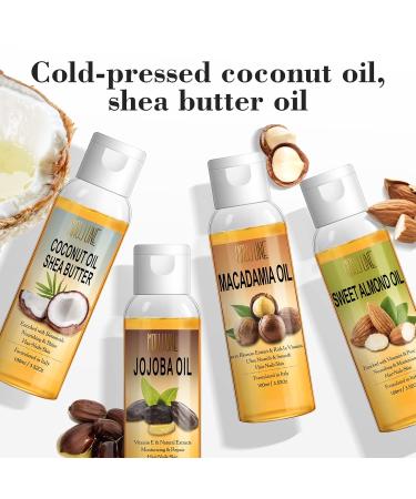 Sweet Almond Hair Oil - Moisturizing Serum for Frizzy Hair with Castor Oil & Vitamins | Anti-Dry Anti-Frizz Solution for Hair Nails & Skin - Buy Online on GoSupps.com