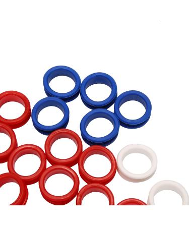 50 Pieces Silicone Rings for All Scissors Inserts Hair Cutting Styling Tools Accessories Mix Colours - Buy Online on GoSupps.com