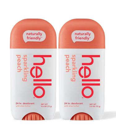 hello Unicorn and Peach Aluminum Free Deodorant Bundle for Women Men Kids Pack of 2 Pack of 2 - Buy Online on GoSupps.com
