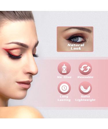 Magnetic Eyelashes with Tweezers and Waterproof Eyeliner - Reusable 3D 5D Magnetic Lashes Kit with 10 Styles - Faux Mink, Long Lasting, Natural Look - No Glue Needed | 10 Pair Pack - Buy Online on GoSupps.com