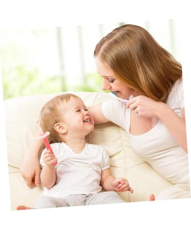 Minkissy Manual Toothbrush Set - 3 Silicone Baby Brushes for Oral Care | Cheetopia Toddler Tooth Cleaning Tool | Nano Material Rotatable Design for Effective Teeth Cleaning - Buy Online on GoSupps.com